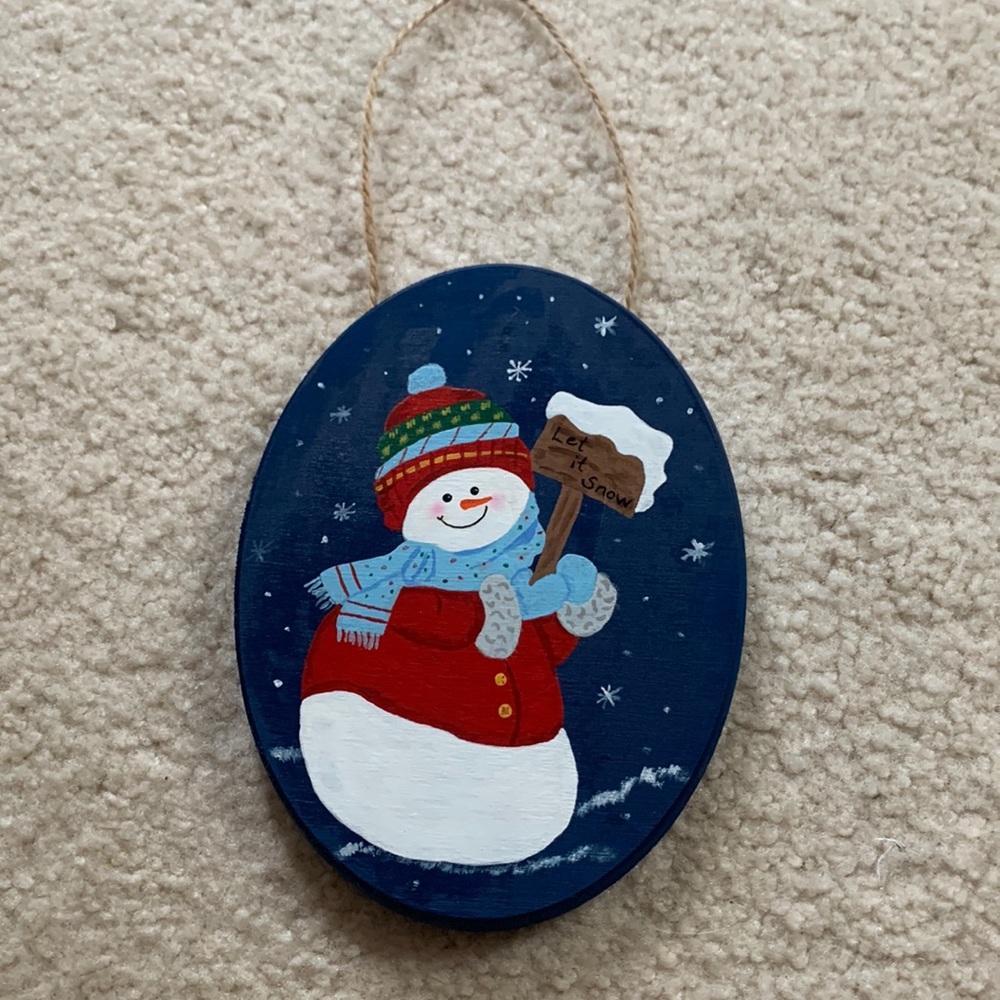 Snowman plaque